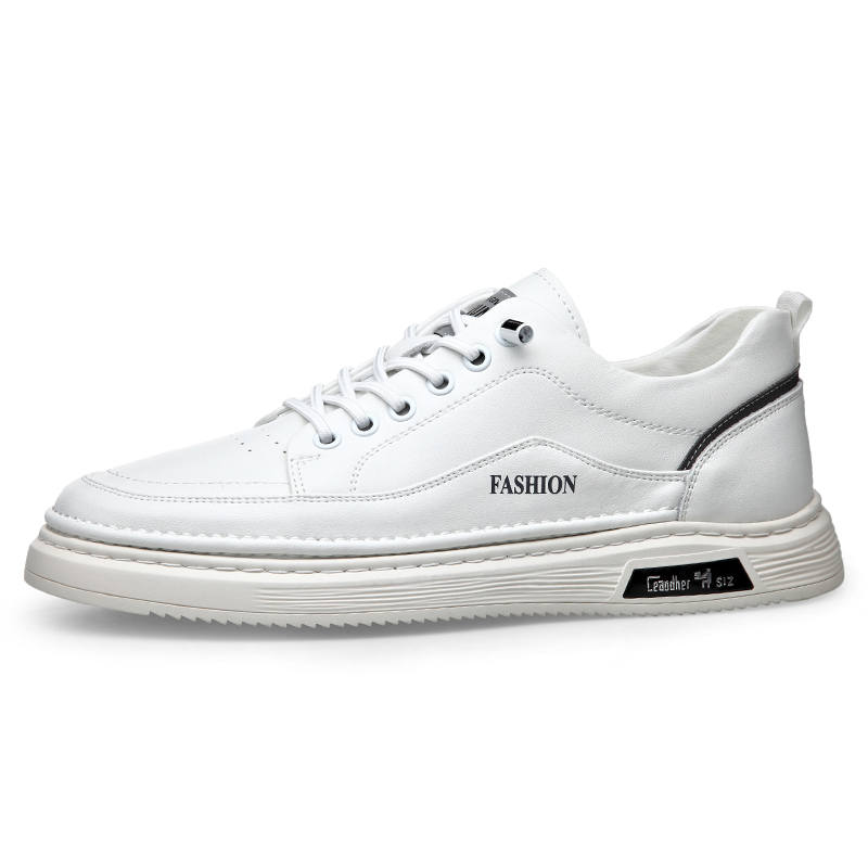 KACHILANG Cow Split Leather Low top Skateboard Shoes Men's