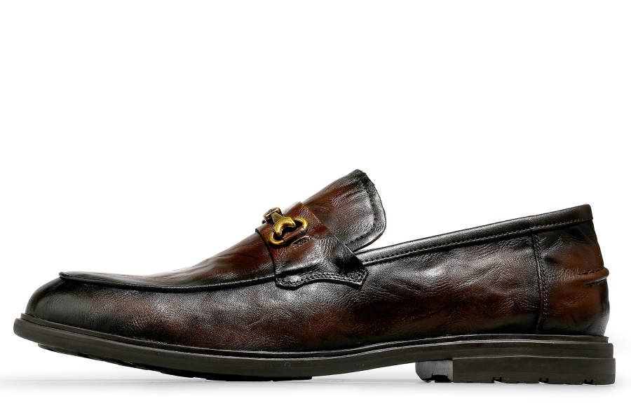 Desai Top Grain Cow Leather Dress Shoes Men's Brown