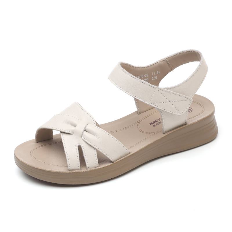XINNUO XINNUO Cow Leather One Strap Sandals Women's