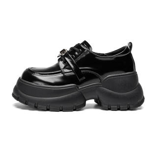 EXULL Q Pu Casual Shoes 7cm Women's Black