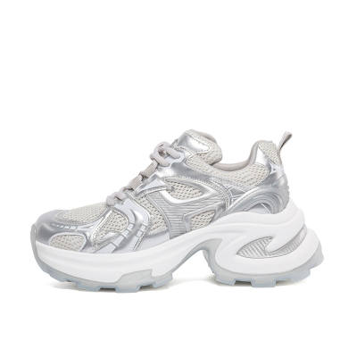CHERRY&KALIKA Fabric Cushioning Slip Resistant Abrasion Resistant Breathable Low top Chunky Sneakers Women's