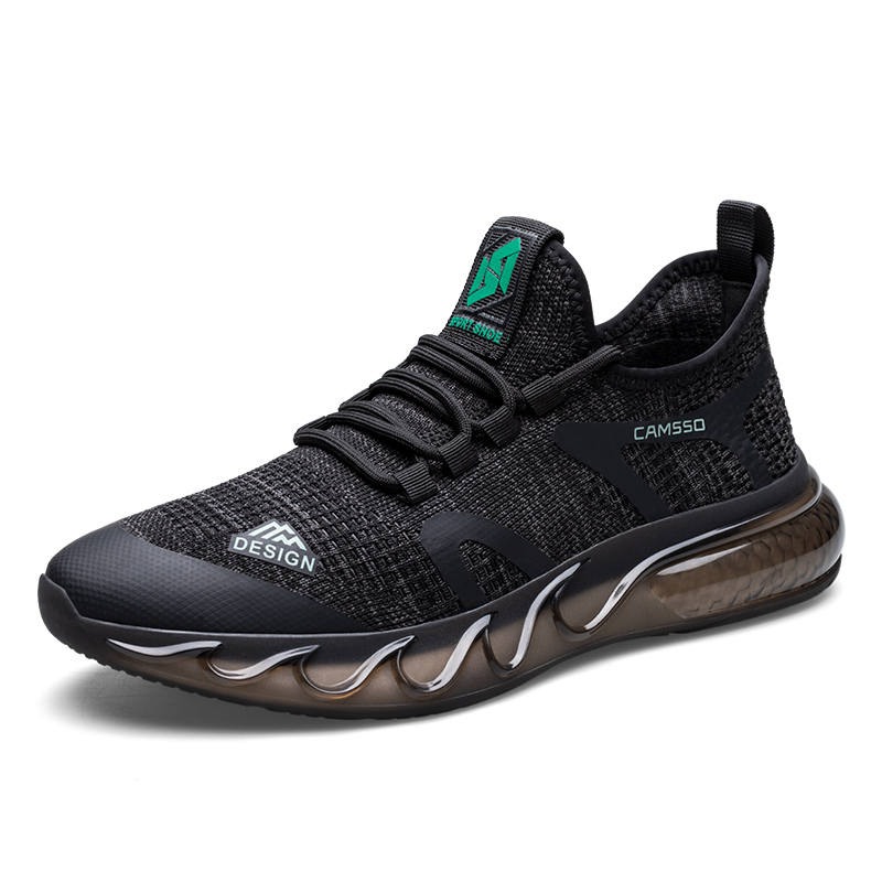 YILICHUANZHANG Mesh Mid top Casual Shoes Men's Black