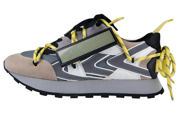 WATER THE PLANT Low top Casual Shoes Unisex Gray Yellow