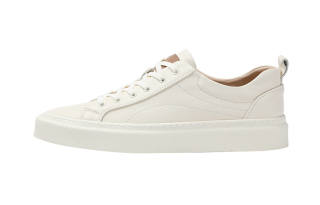 TIMOTHY&CO. Top Grain Cow Leather Slip Resistant Slip Resistant Low top Casual Shoes Men's White