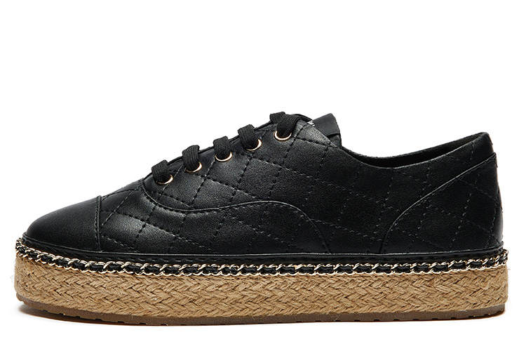 Joy&Mario Joy&Mario Split Pig Leather Platform Shoes Women's Black