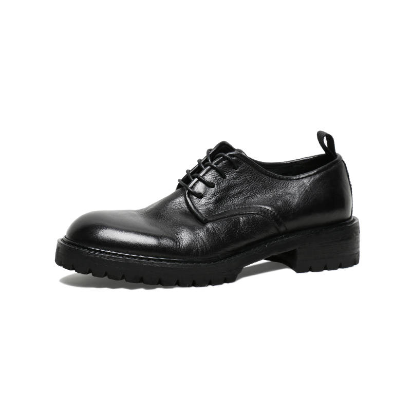 SAINTNJORD Top Grain Cow Leather Men's Casual Shoes Men's Black