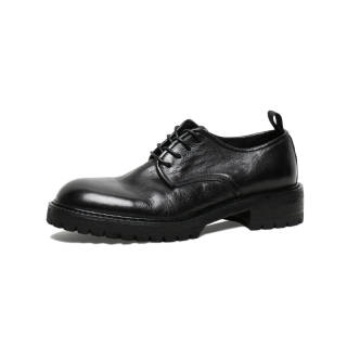 SAINTNJORD Top Grain Cow Leather Men's Casual Shoes Men's Black