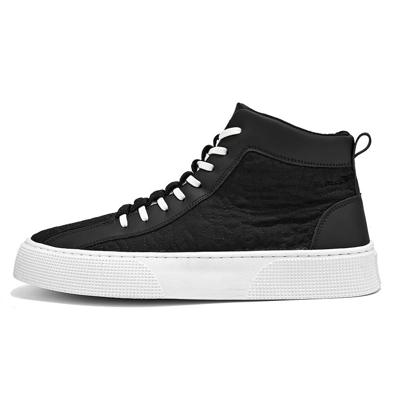 GONGNIUMEILI Microfiber Leather High top Casual Shoes Men's