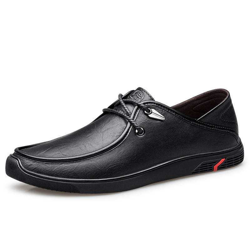 LAORENTOU Top Grain Cow Leather Casual Shoes Men's