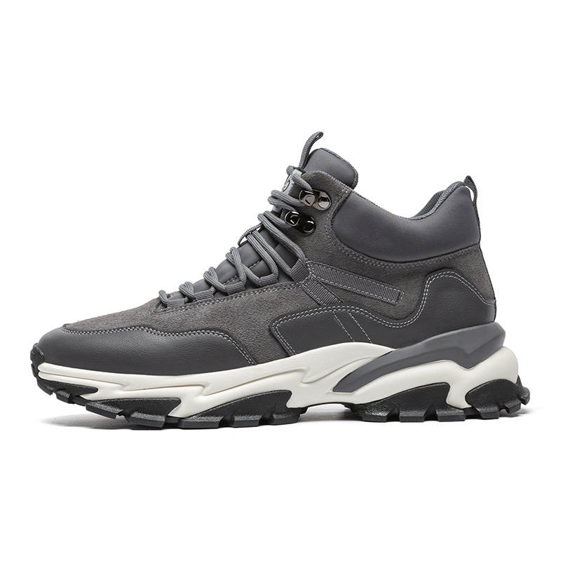 QIAONAI Pigskin Mid top Casual Shoes Men's
