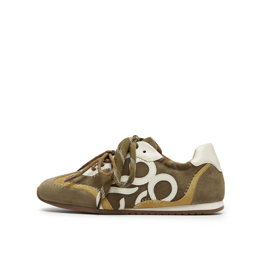 Joypeace Forest Oxygen Cow Split Leather Low top Casual Shoes Women's