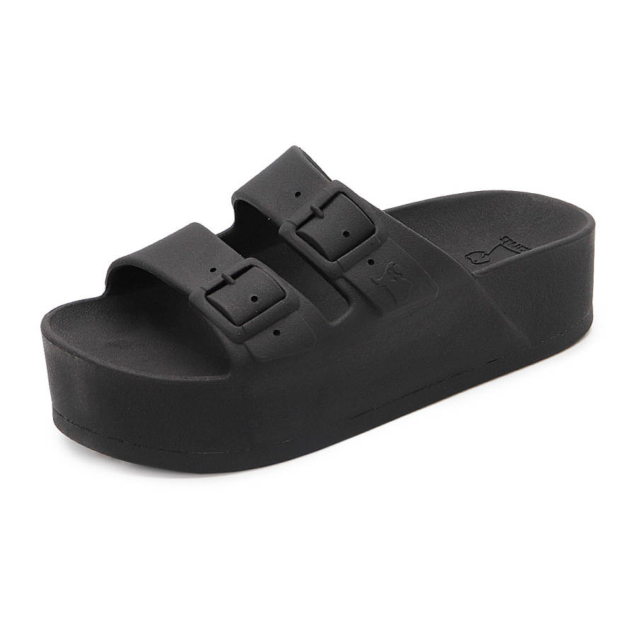 Cacatoès Slide Slippers Unisex Black, Ivory, Dark Khaki