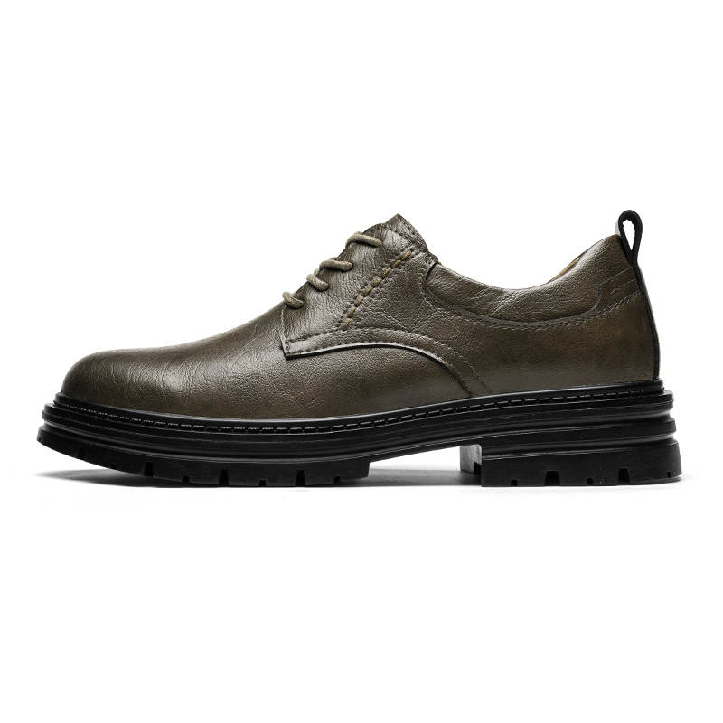 CITONGXIANSHENG Microfiber Leather Casual Shoes Unisex Khaki