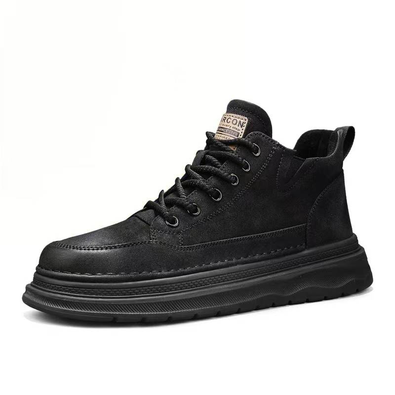 YEARCON Height Increasing 4CM Fleece Lined Vintage Outdoor Casual Shoes Men's
