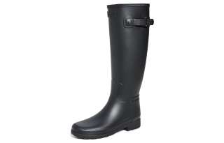 HUNTER Thermal Slip Resistant Thermal Slip Resistant Rain Boots Women's Black