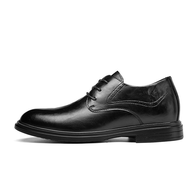 CARTELO Cow Split Leather Dress Shoes Men's Black