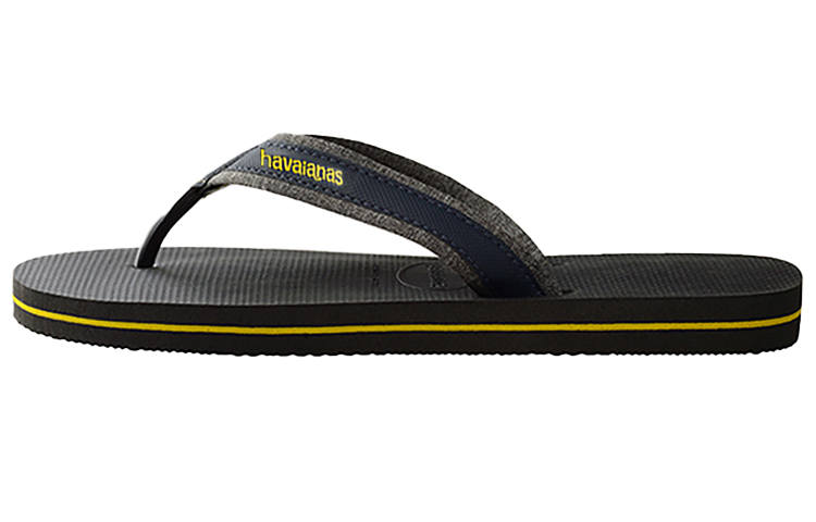 Havaianas Abrasion Resistant Flip Flops Unisex Flame Black