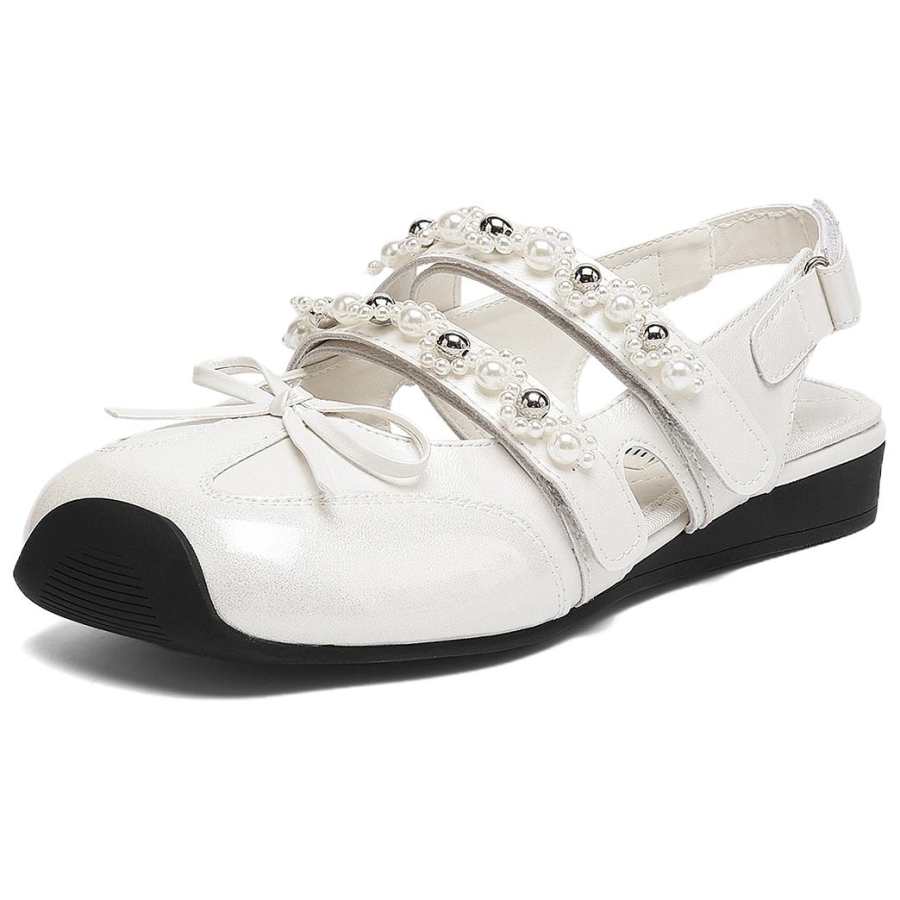 DAPHNE Mary Jane Shoes Women's White, Silver, Gold