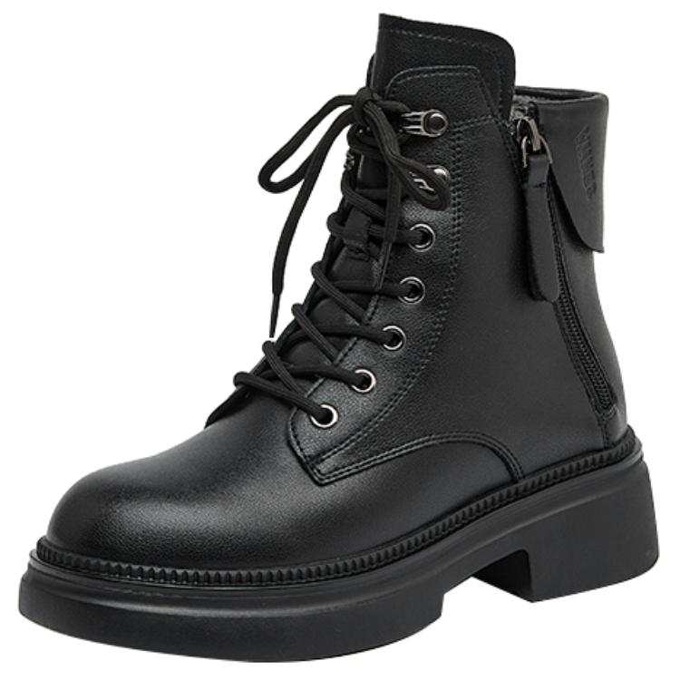 ACEMICKY ACEMICKY Cow Split Leather 13cm Combat Boots 5cm Women's