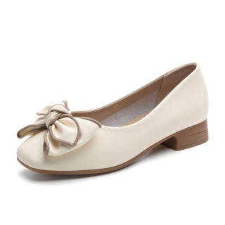 NORTHMORE Microfiber Leather Casual Shoes 2.5cm Women's Beige