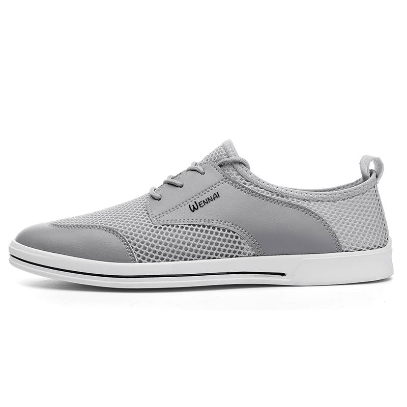 WENNAI Mesh Casual Shoes Men's Gray
