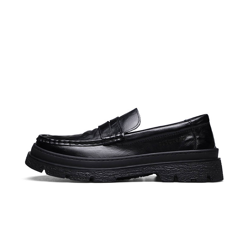 PARDASAUL Cow Leather Casual Shoes Men's Black