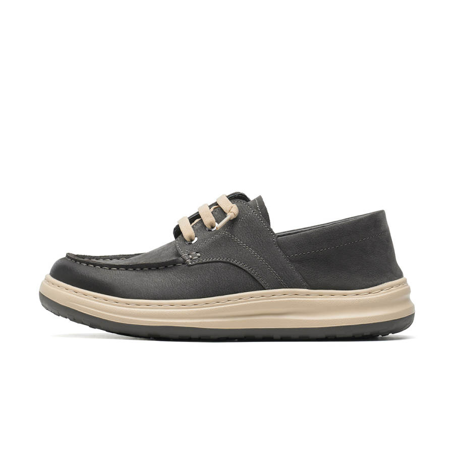 C°BANNER Cow Leather Men's Casual Shoes Men's Gray