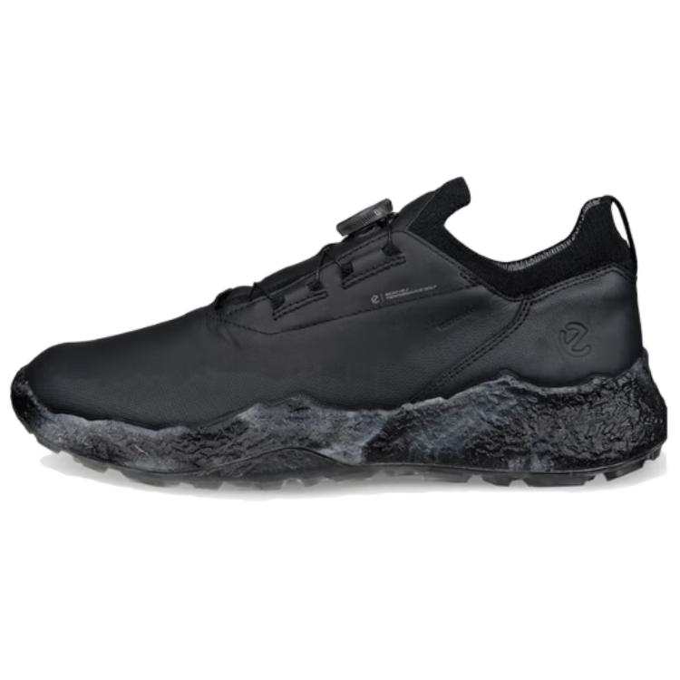 Ecco Golf Biom H5 Cow Leather Slip Resistant Abrasion Resistant Low top Golf Shoes Men's Black