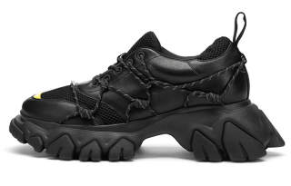 ANGEL CHEN Chunky Sneakers Unisex Low Top Black