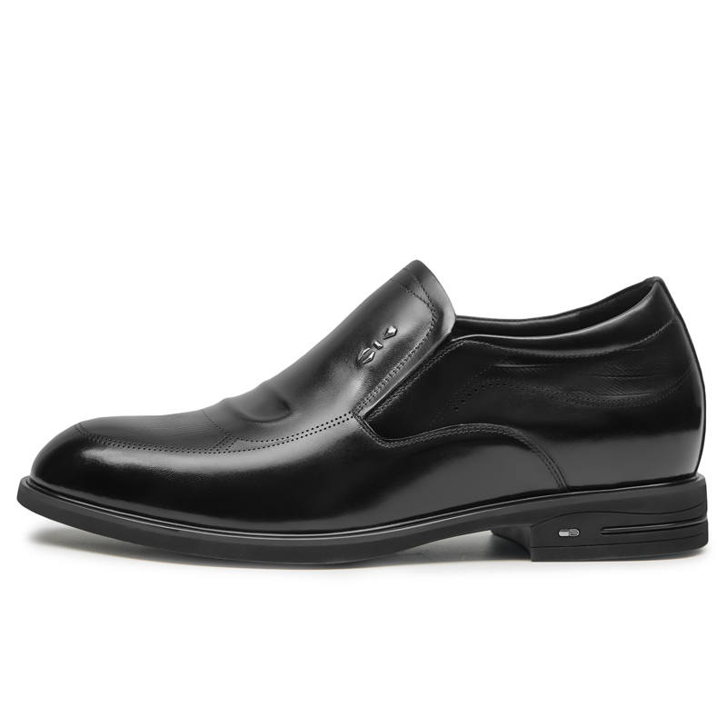 GOG Cow Leather Business Formal Leather Shoes Men's Black