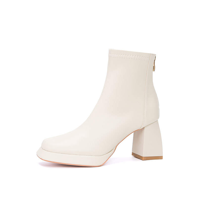 Zubumei Pu Ankle Boots 7cm Women's