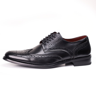 JASONSTAR Carved Derby Shoes Cow Leather Shoes Men's