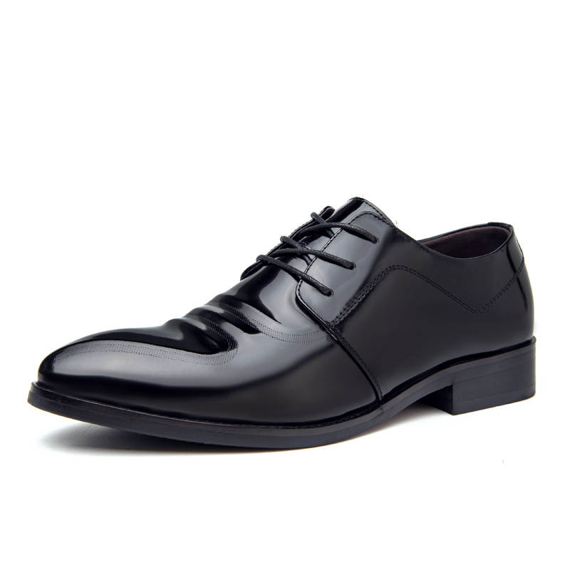SHUPATE Cow Leather Dress Shoes Men's Black