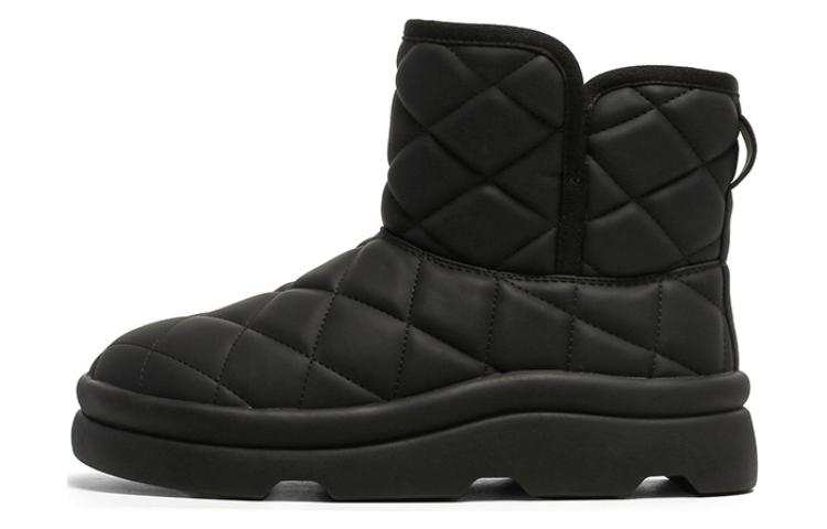 15 MINS Pu Thermal Shaft Casual Thermal Thickened And Fleece Lined Crew Snow Boots Women's