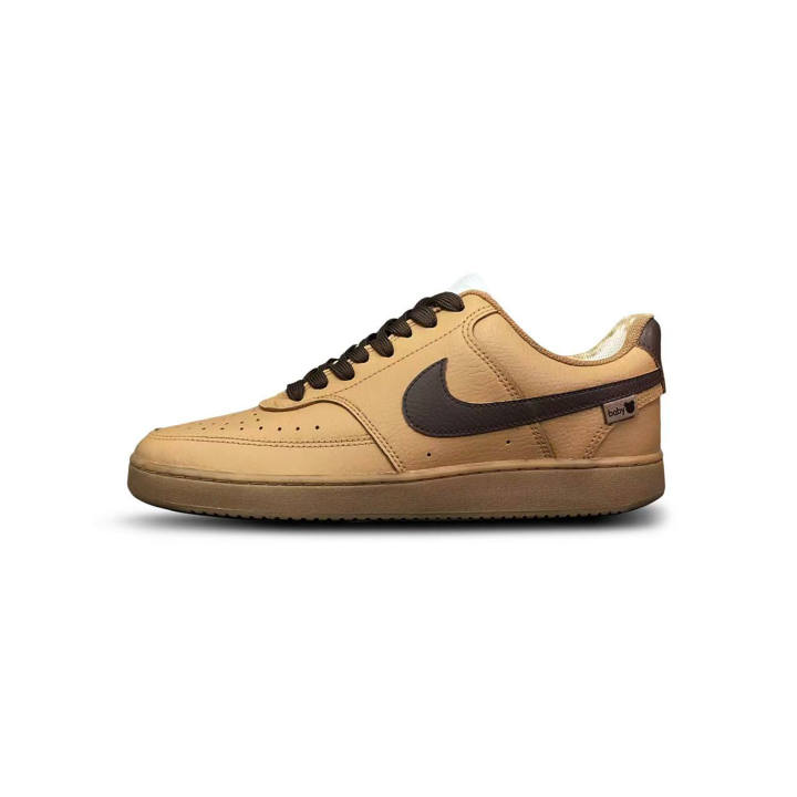 Nike Nike Court Vision 1 Ta Tu Alice Cushioning Low top Skateboard Shoes Men's Black Brown