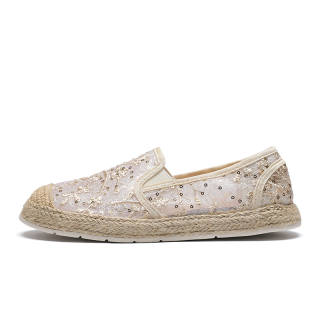 ZHR Espadrilles Women's Apricot/White/Black