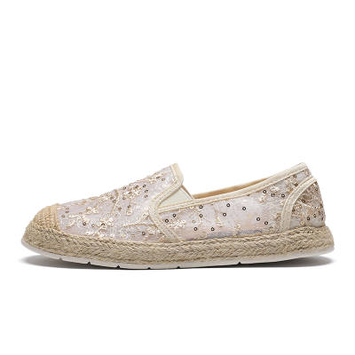 ZHR Espadrilles Women's Apricot/White/Black