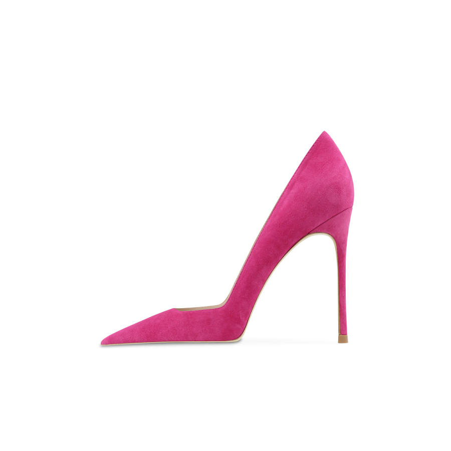 Ganxiaojie Slim Heel High Heels Women's Rose Red