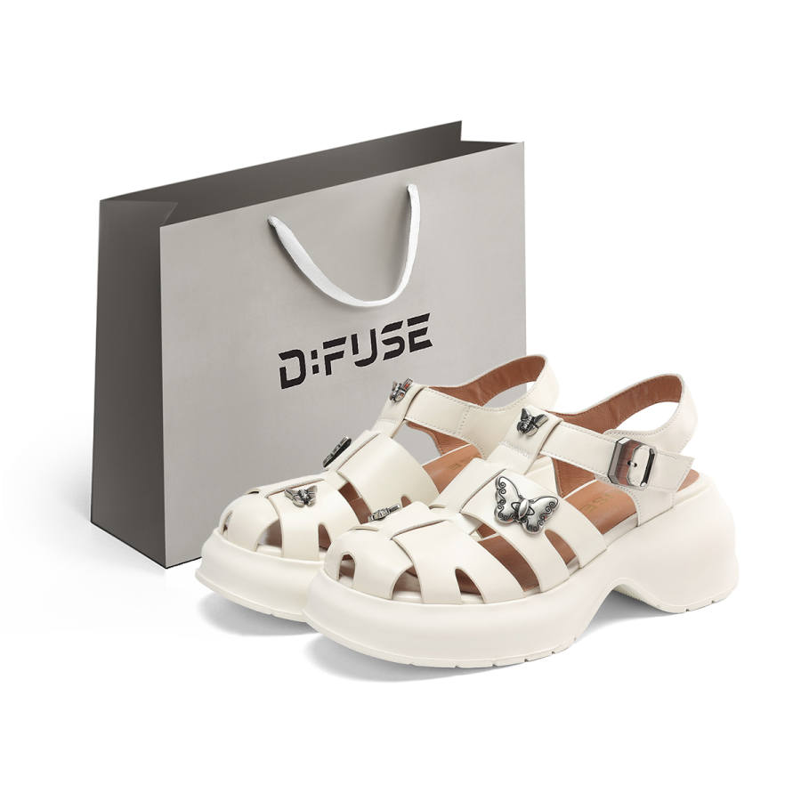 D:FUSE SCANDINAVIA D FUSE SCANDINAVIA Cow Split Leather Roman Sandals Women's