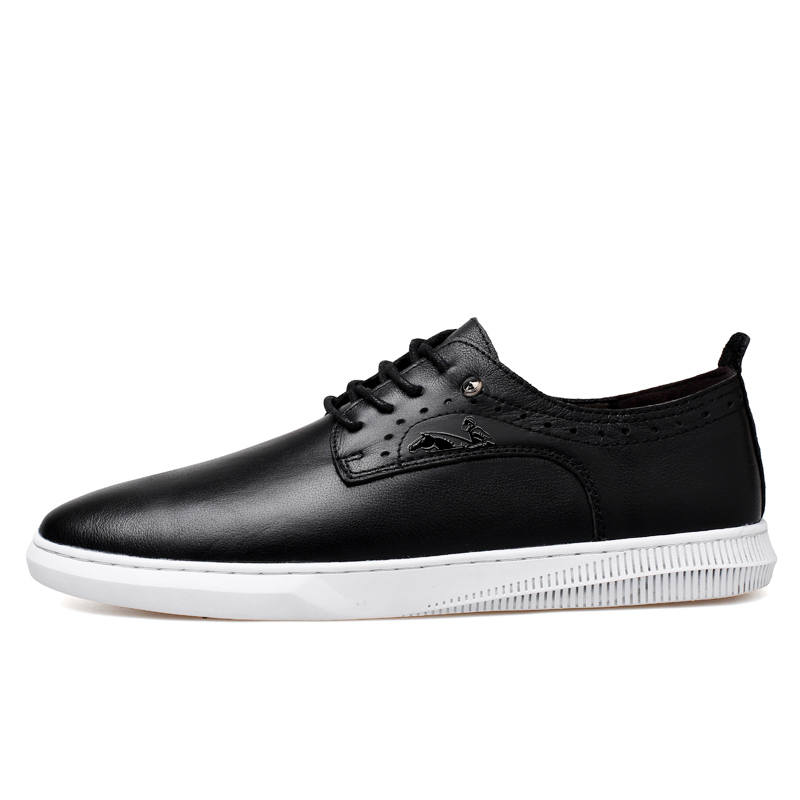 YINGLUNQISHI Top Grain Cow Leather Casual Shoes Men's