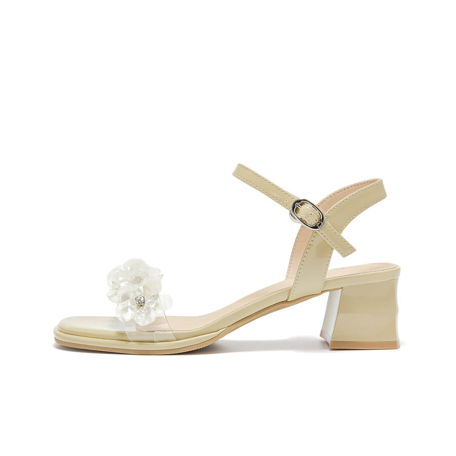 Spider King Synthetic Leather One Strap Sandals Women's Green