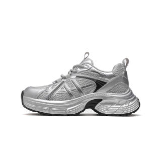 CARDANRO Low top Chunky Sneakers Women's Silver