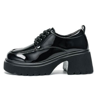 EXULL Q Pu Casual Shoes 6CM Women's Black