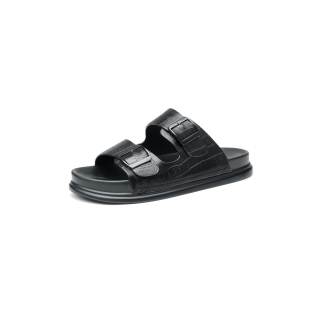 JIEDESEN Slide Slippers Men's Black/Brown