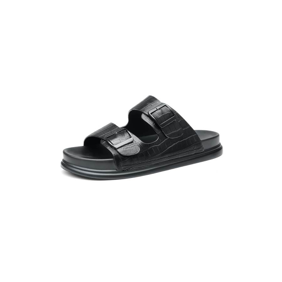 JIEDESEN Slide Slippers Men's Black/Brown