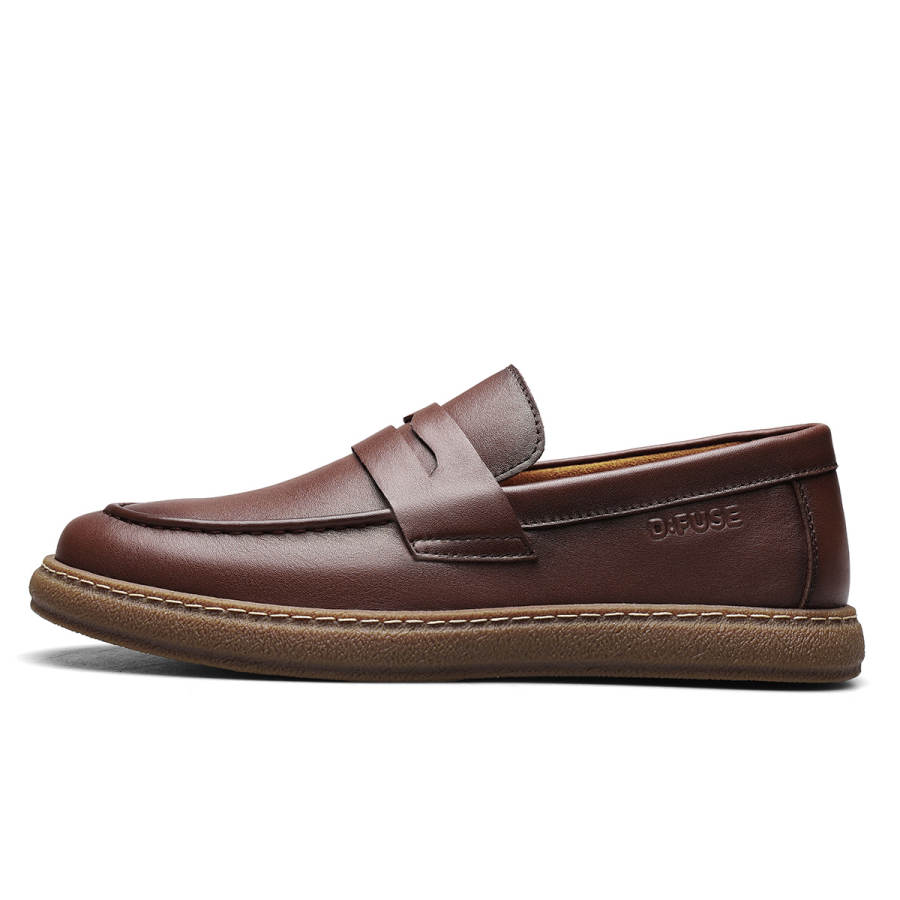 D:FUSE SCANDINAVIA D FUSE SCANDINAVIA Cow Leather Loafers Men's Brown