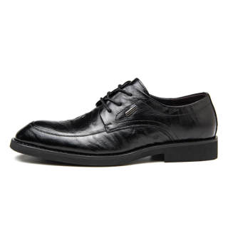 GZZ Dress Shoes Men's Low Top Black/Brown