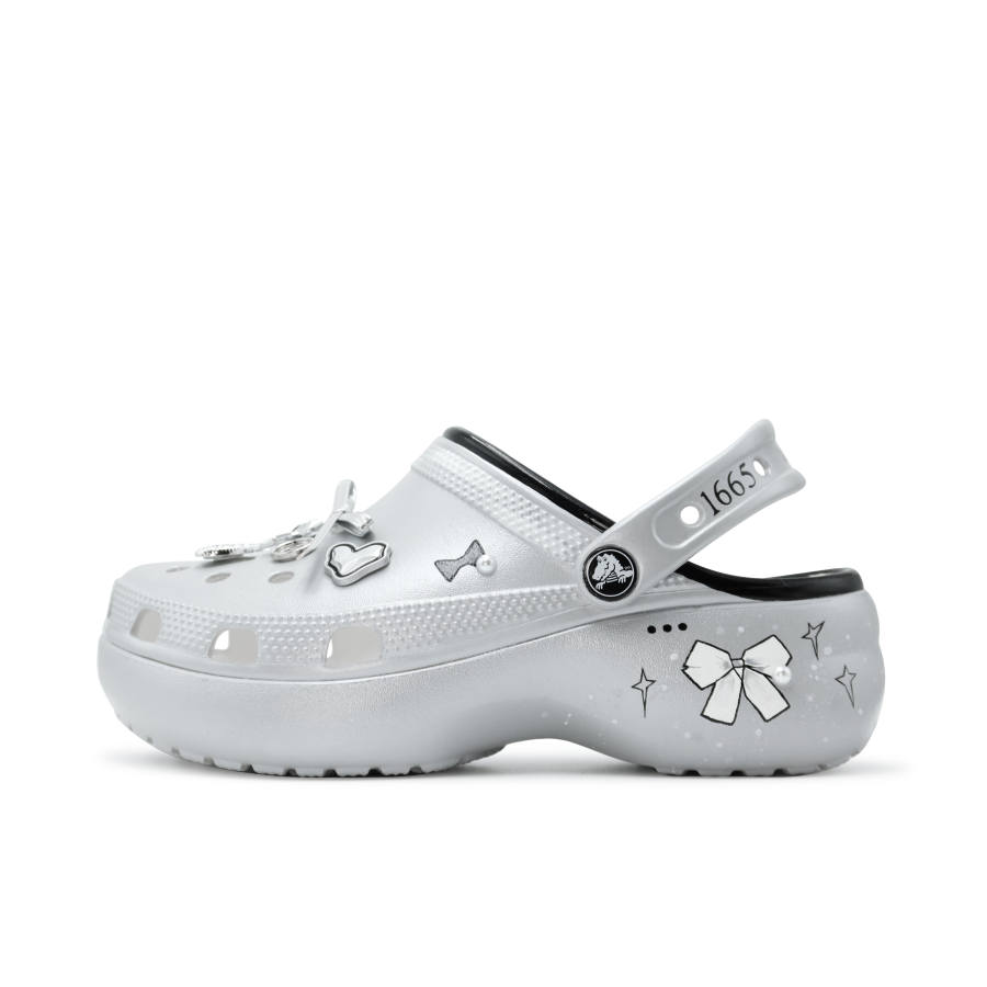 Crocs Crocs Classic Platform Clog Clogs Women's Ballet Silver
