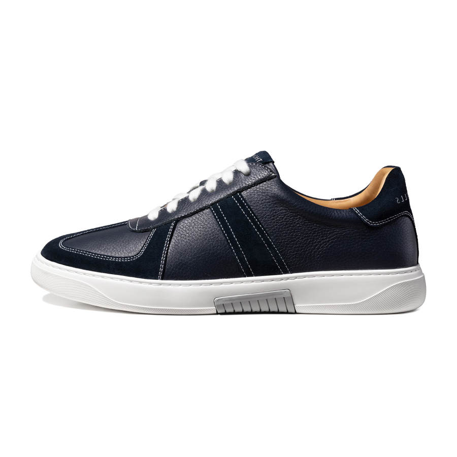 THOM WILLS Classic Vintage German Army Trainers Stylish Skateboarding Shoes Men's Dark Blue