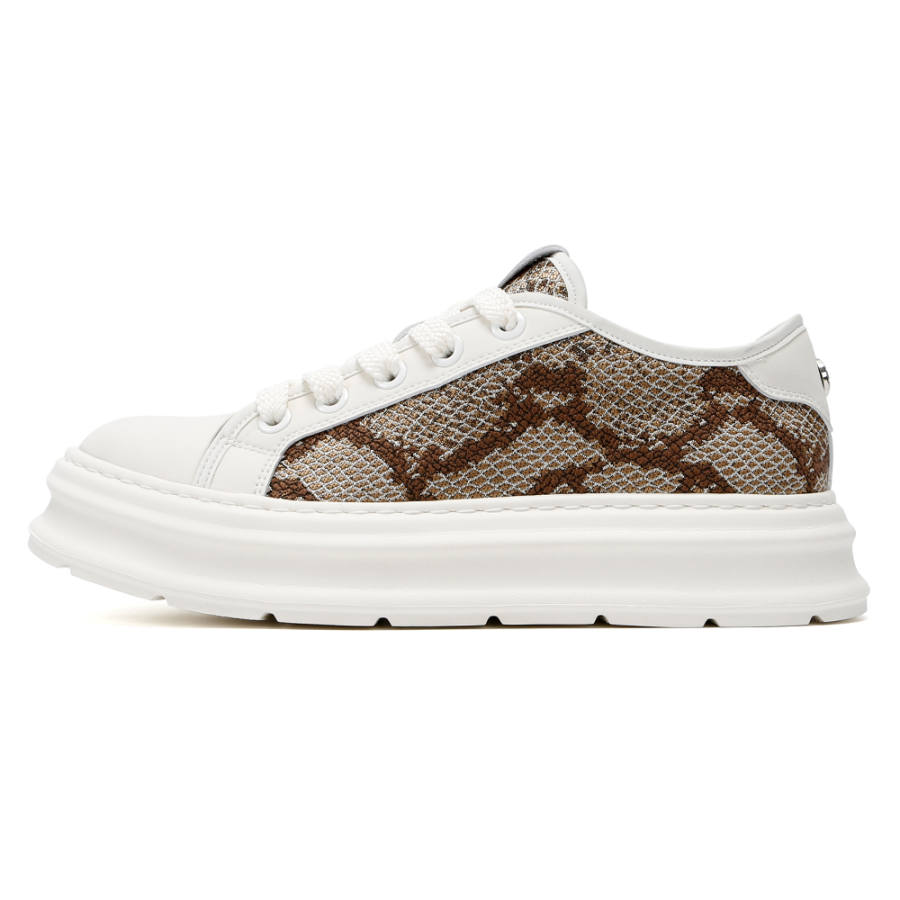 KAIMALONG Cow Leather Cushioning Lightweight Cushioning Lightweight Low top Casual Shoes Men's